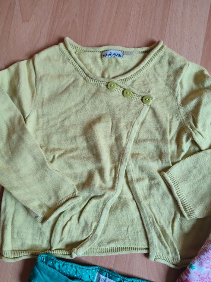 Lot tenue short Okaïdi + débardeur Elsys Girls + gilet Obaïbi en 24M - photo numéro 6