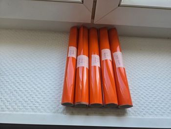 Vinyle permanent orange foncé pour machine de découpe (5 x 1m )