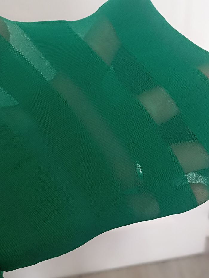 Collant rayé vert neuf - photo numéro 5