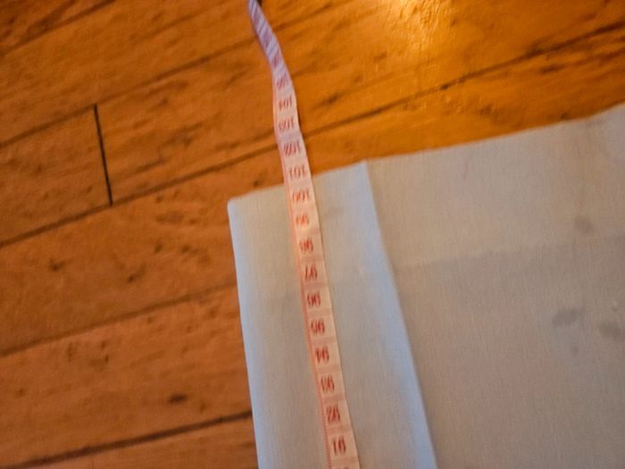 Pantalon droit léger cousu main, taille haute, bleu, taille M - photo numéro 10