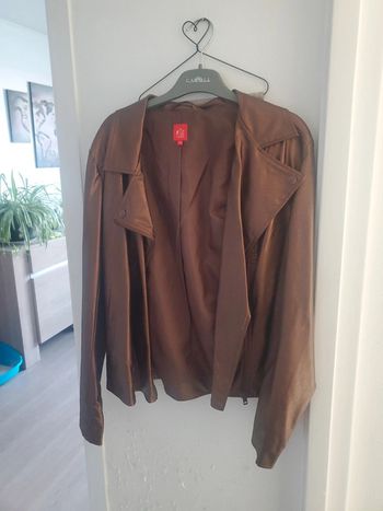Veste simili cuir captain tortue