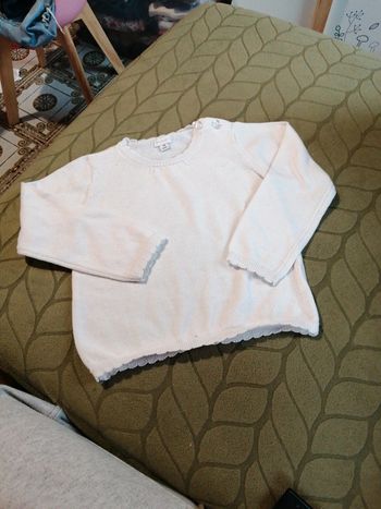 Pull blanc pat & ripaton