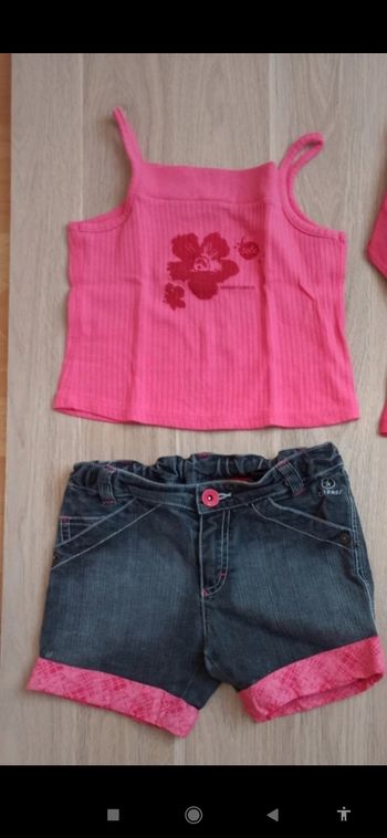 short gris foncé Converse 8 ans débardeur rose sergent major 6 ans