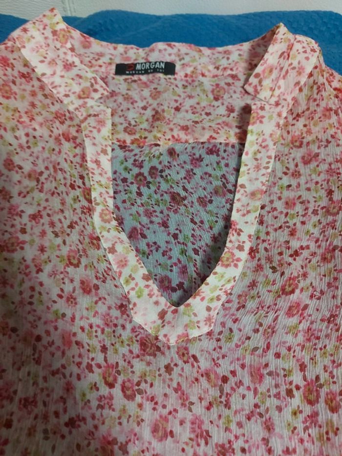 Blouse voile en soie, Morgan taille 38-40 - photo numéro 2
