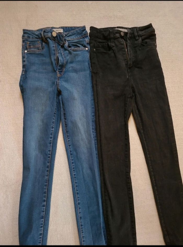 Lot jean's taille XXS noir et bleu - photo numéro 3