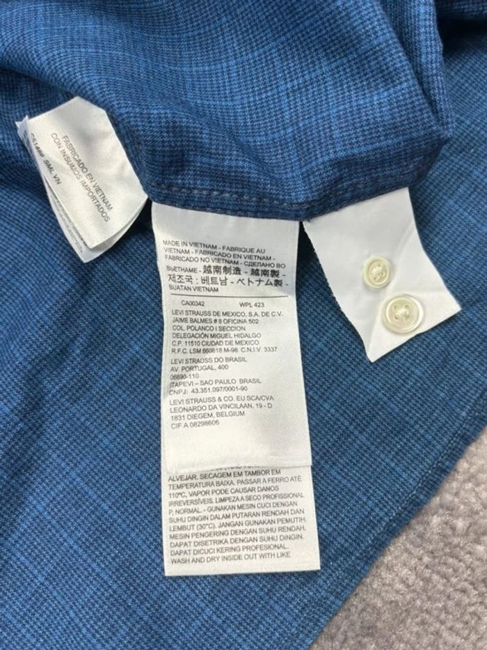 Chemise bleu levis oversize large à carreau - photo numéro 9