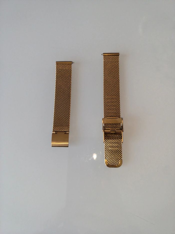 Bracelet maille doré montre 16 mm - photo numéro 4