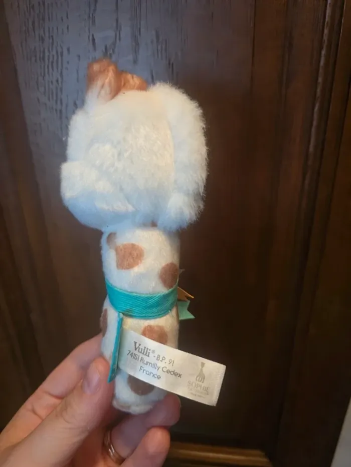 Hochet peluche sophie la girafe neuf - photo numéro 2