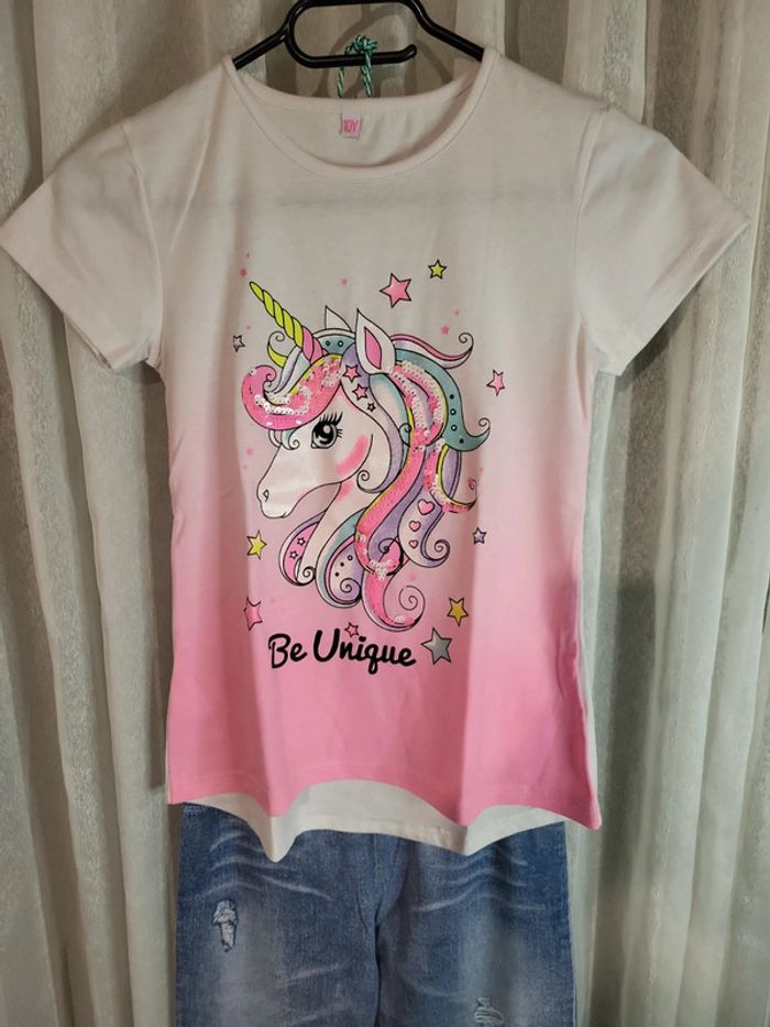 Ensemble 2 pièces licorne 10 ans - photo numéro 2