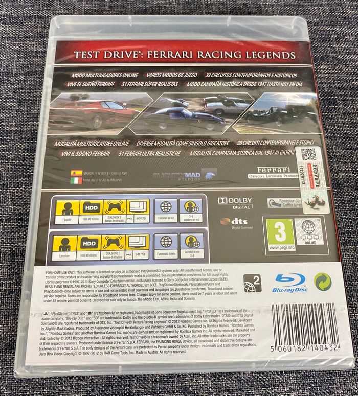 RARE Test Drive : Ferrari racing legends PS3 NЕUF (prix Amazo 54 eur) - photo numéro 5