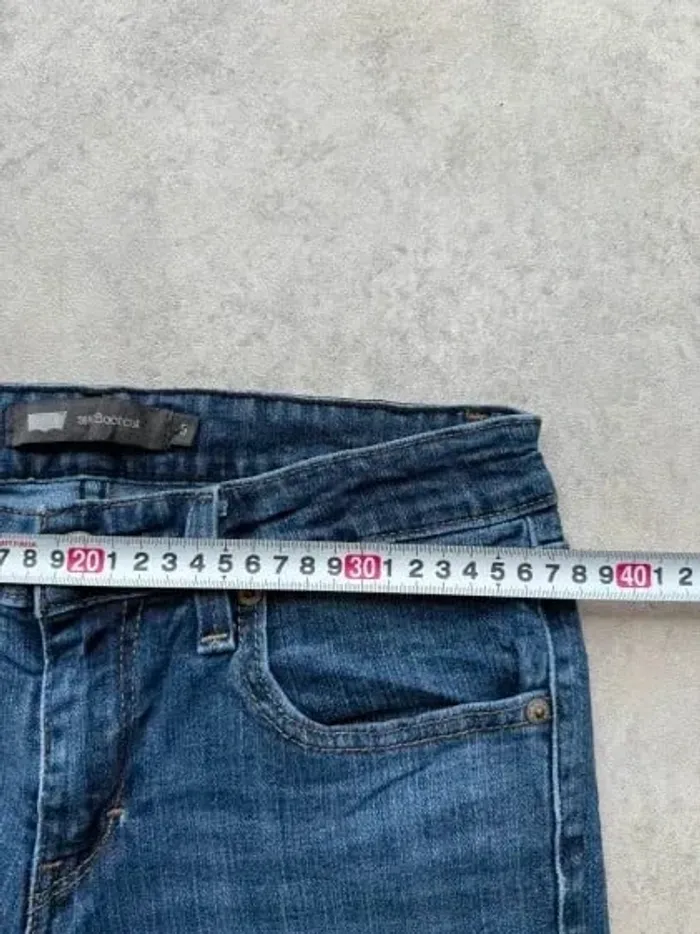 Jeans Levi's 518 Bootcut W27 FR36 L32 coupe patte d'eph évasé bleu Femme Women pan572b - photo numéro 3