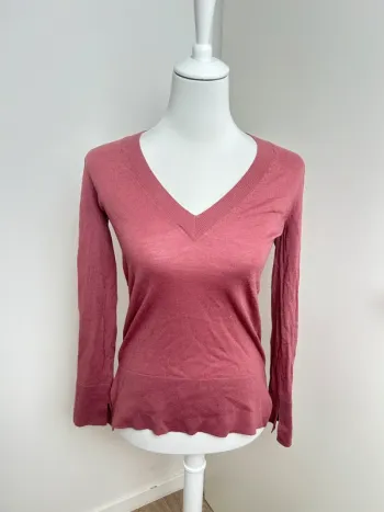 Pull mi saison col V Massimo Dutti XS