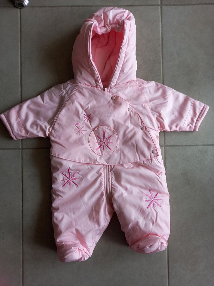 Combi-pilote rose P'tites canailles 6 mois