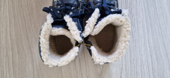 Bottines/Chaussures d'hiver fourrées bleu marine T.33 - photo numéro 2