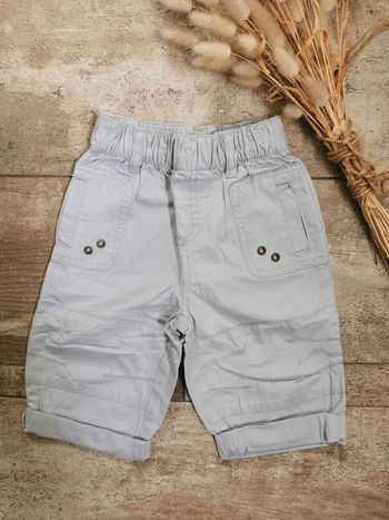 🌸Bermuda short gris 12mois 100%coton