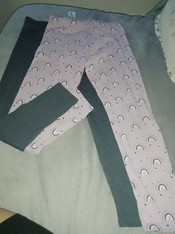 2 leggings 7/8 ans