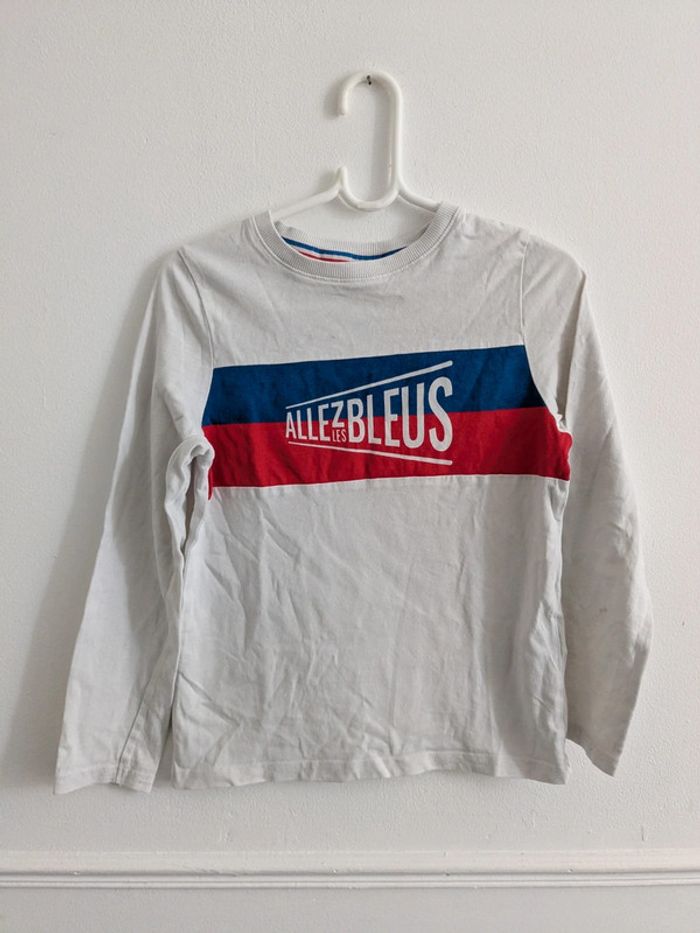 T-shirt anches longues allez les bleus 8 ans