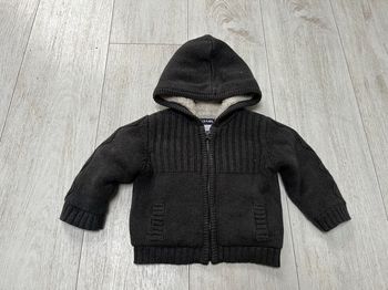 Veste épaisse grise foncée Kiabi 9 mois