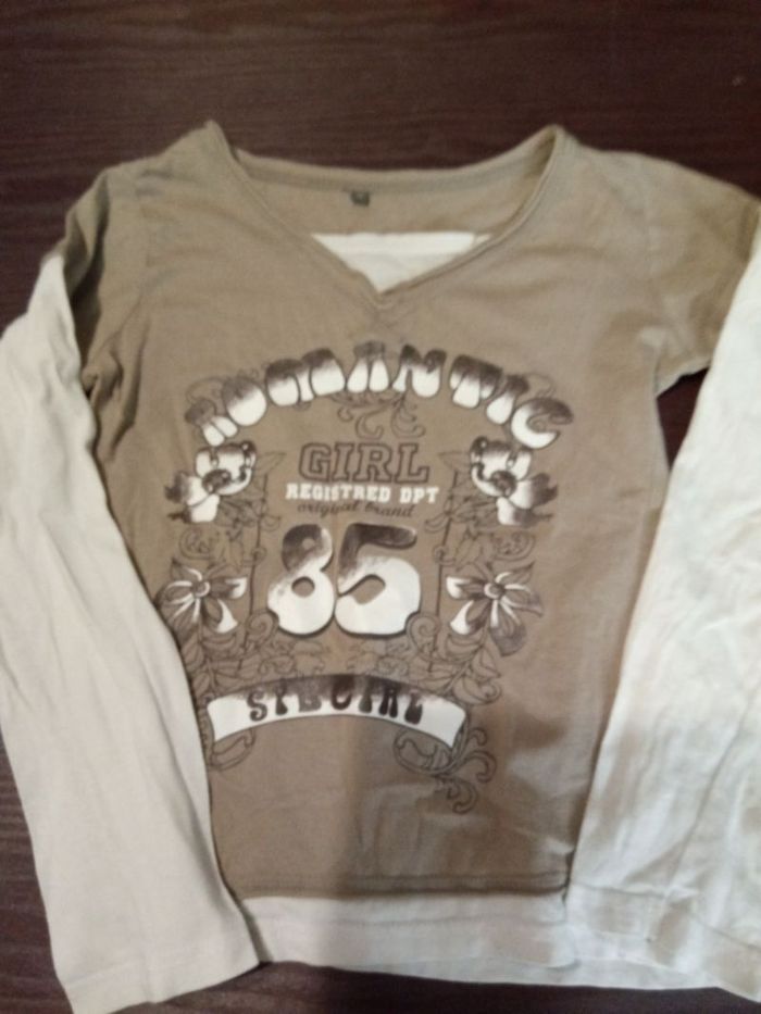 T-shirt manches longues motif