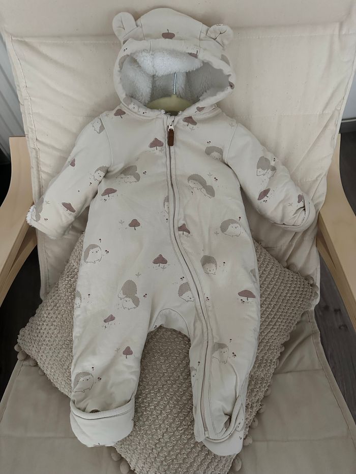 Combipilote H&M fourrée beige 2-4 mois