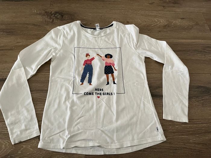 T-shirt fille manches longues 14 ans