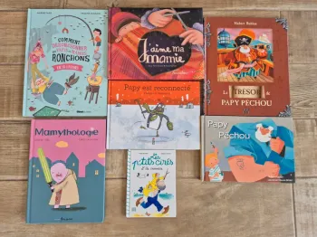 Lot de livres sur le thème des grands-parents