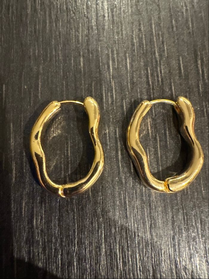 Créoles + pampilles fleur rose - photo numéro 2