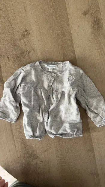Gilet fin 12 mois gris