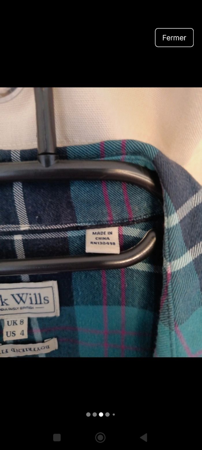 Chemise bleue jack willis taille M - photo numéro 9