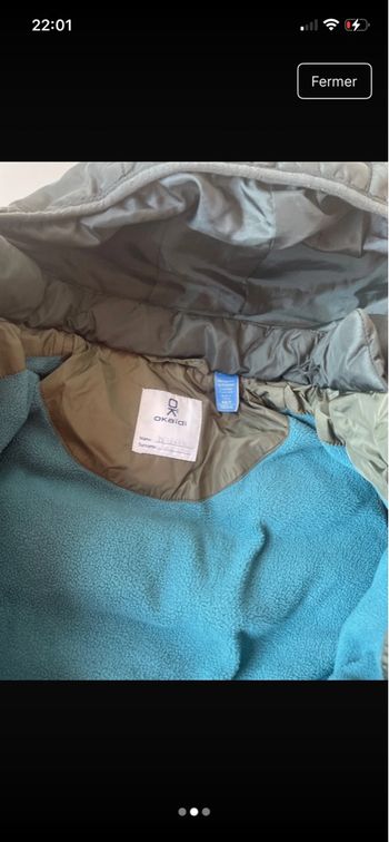 Manteau doudoune chaude Okaidi 4 ans