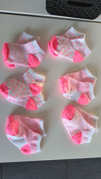 Lot de 6 paires de socquettes filles