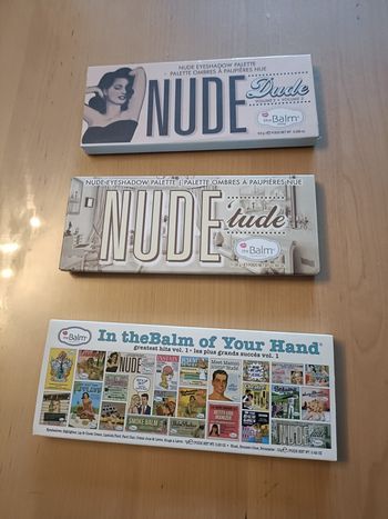 LOT DE 3 PALETTES NUDE THE BALM