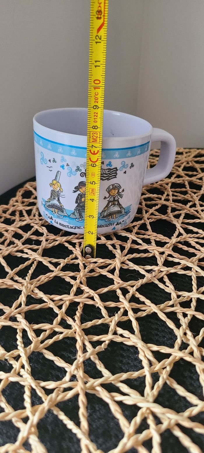 tasse enfant  souvenir bretagne bleu - photo numéro 3