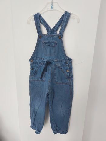 Salopette souple effet jean denim