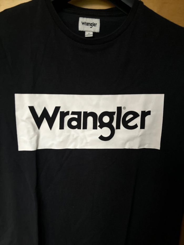 T-shirt noir wrangler - photo numéro 2