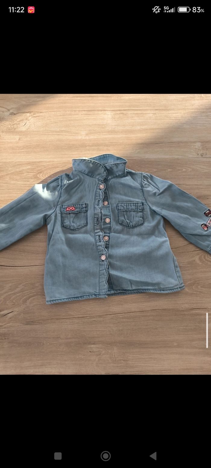 Chemise taille 9 mois