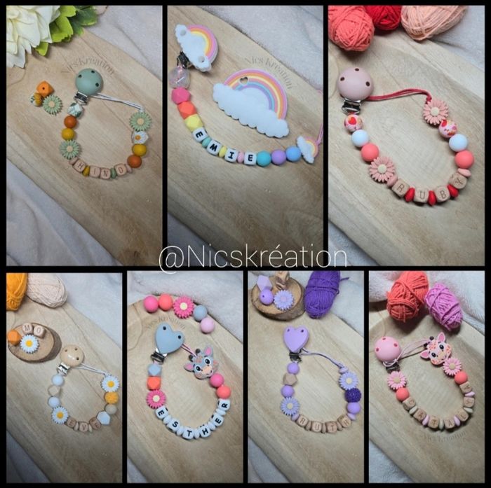 Attache tetine personnalisés - photo numéro 2