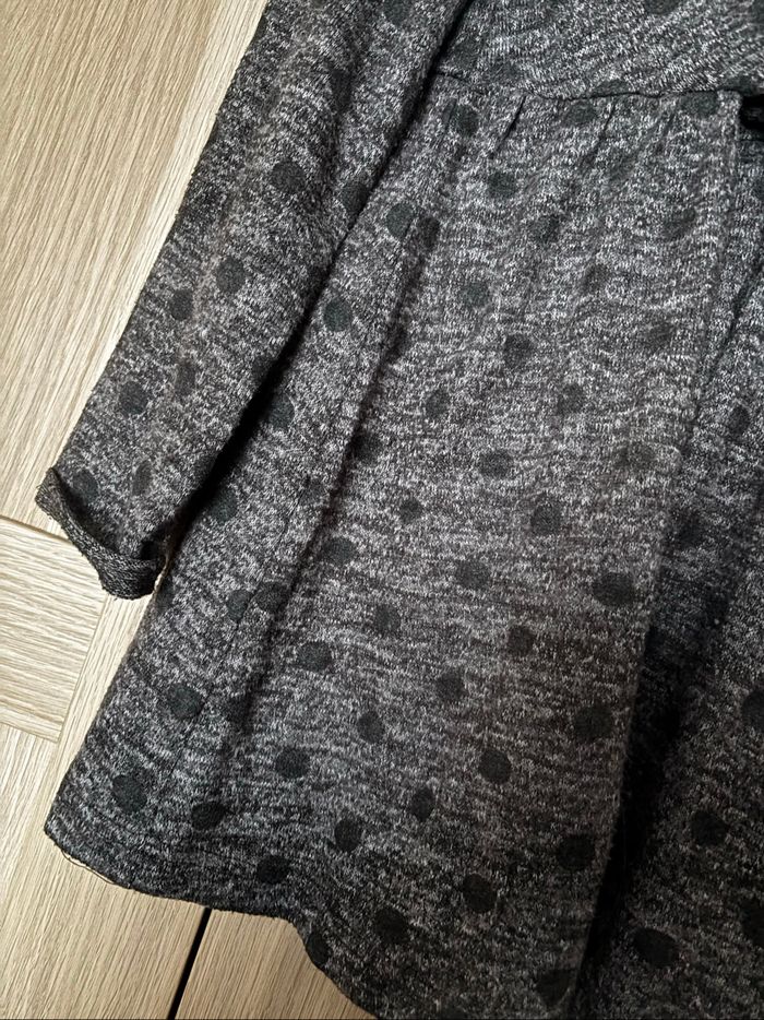 Robe pull gris pois noir KIABI t.36m - photo numéro 3