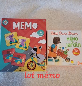 Lot de  jeux mémo bayard/toy univers+3