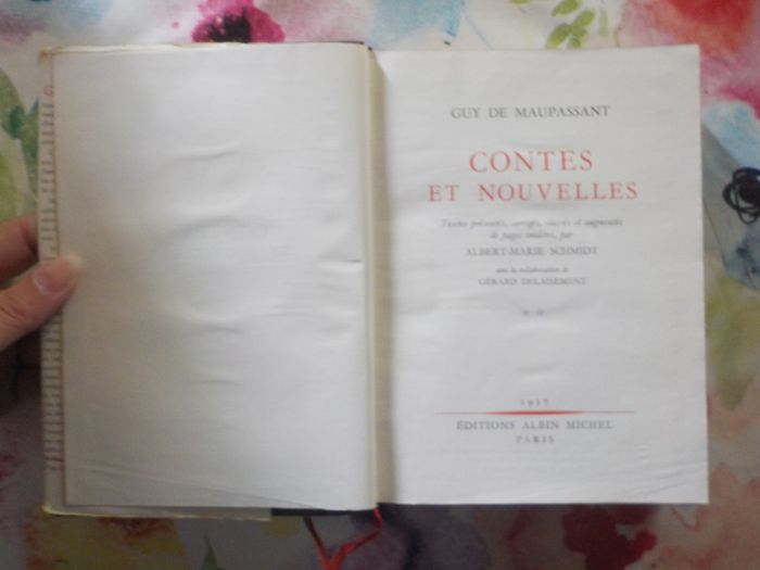 CONTES ET NOUVELLES VOL.II de Guy de MAUPASSANT 1957 Ed.  Albin Michel - photo numéro 3