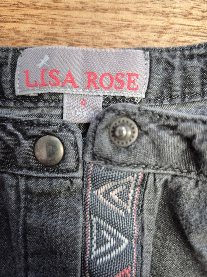 Robe effet jeans anthracite 4 ans 104cm - photo numéro 3