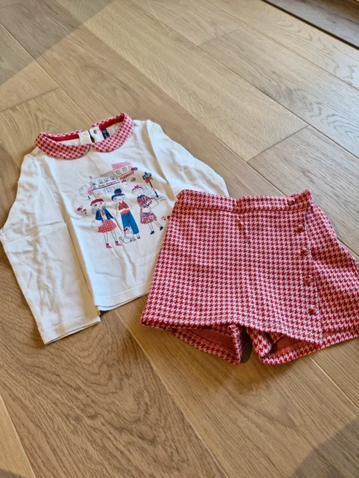 Ensemble short et t-shirt Sergent Major 7ans fille
