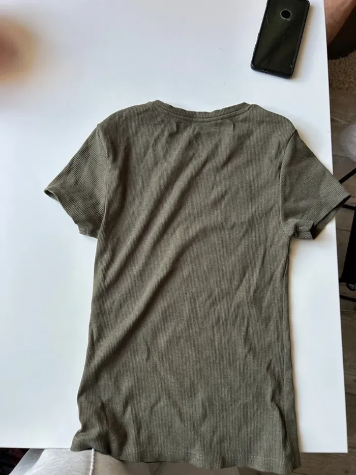 T-shirt kaki - photo numéro 2