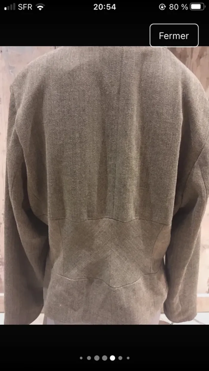 Superbe blazer tout doublé moderne et sophistiqué de chez Jacqueline Riu en 42 excellent état - photo numéro 4