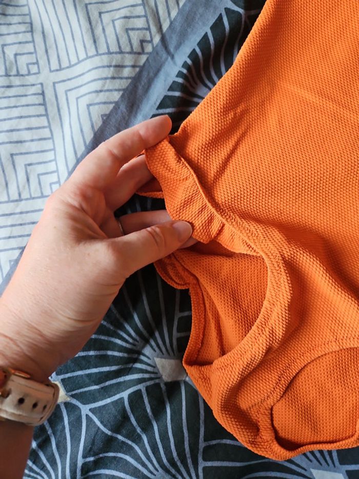 Maillot de bain orange 8 ans Monoprix - photo numéro 2