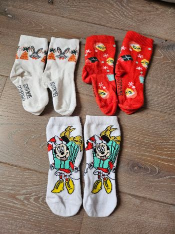 Lot chaussettes Noël 18/20