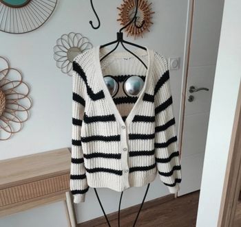 Gros gilet oversize Gémo taille M.