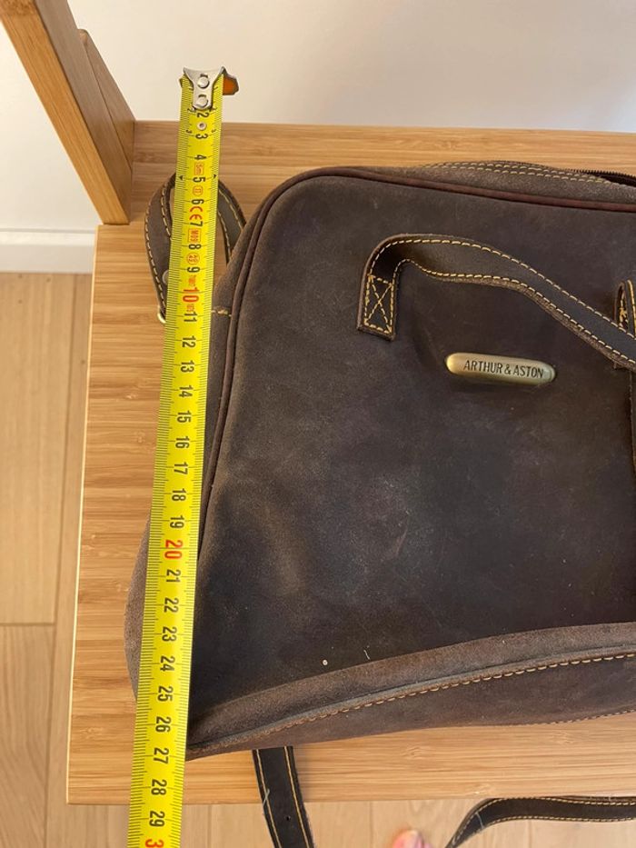 sac à main en cuir marron - photo numéro 7