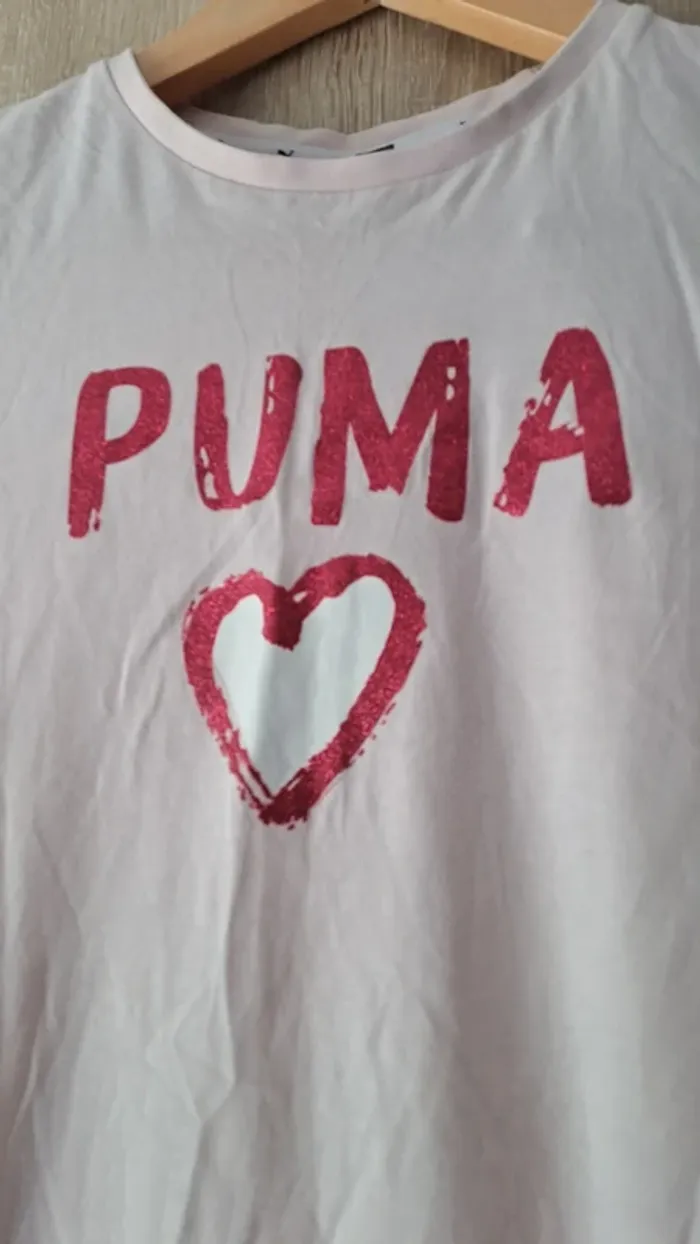 T shirt Puma rose taille 164cm - photo numéro 2