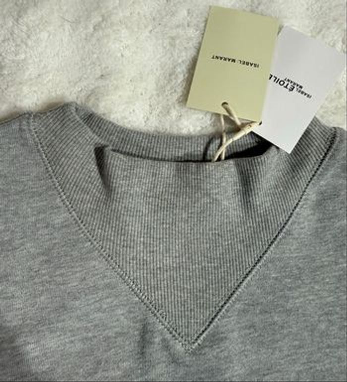 Isabel Marant Étoile sweat gris logo bleu NEUF - photo numéro 5